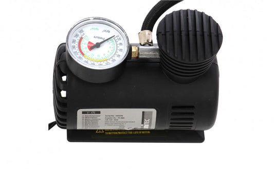 Compresor auto cu manometru, unitec, 12v, negru, 19.5 x 10.5 x 15 cm