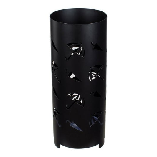 Suport metalic negru pentru umbrele 19x49 cm