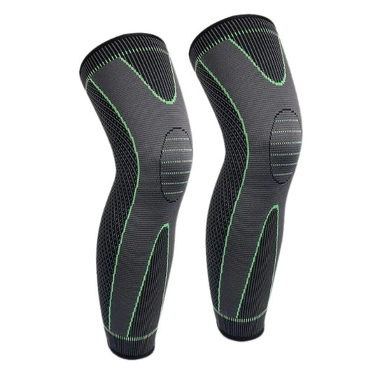 Set 2 x genunchiera elastica lunga, protectie pentru genunchi, marime universala