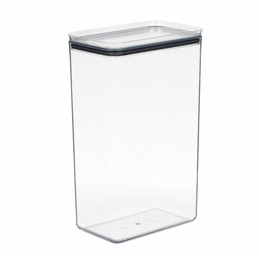 Recipient depozitare alimente transparent din plastic, stivuibil 4L