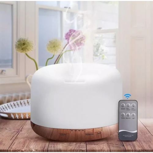 Difuzor aromaterapie Aroma Diffuser, 16 W, 300 ml, RGB, ultrasunete, telecomanda