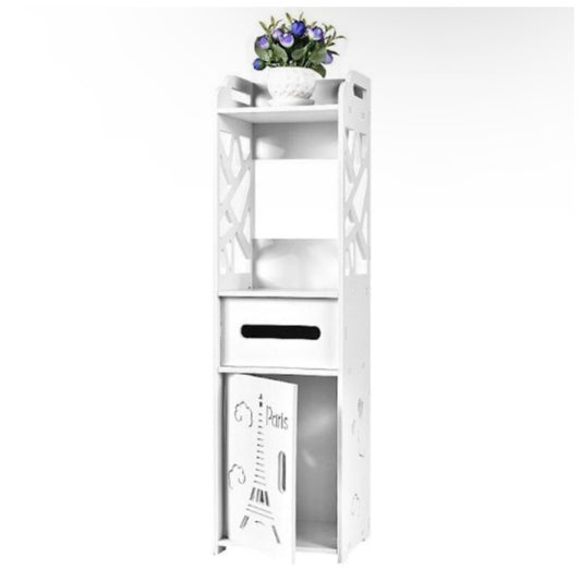 Dulap vertical pentru baie 80 x 20 x 20 cm, alb