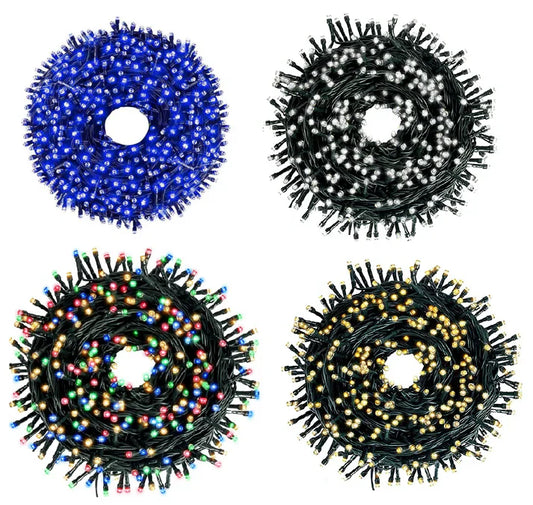 Instalatie liniara de 50 m pentru Sarbatori, diverse culori, conectare 220V