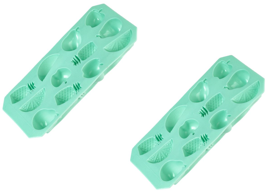 Set 2 x forma silicon model fructe, pentru gheata, 12 alveole