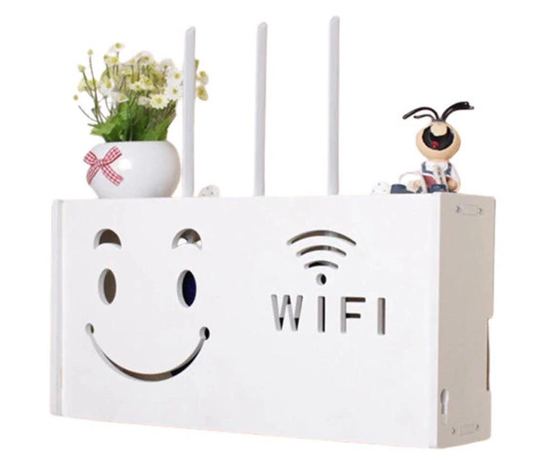 Raft suport router wireless, fire de mascare și echipamente Wifi, model Smiley Face