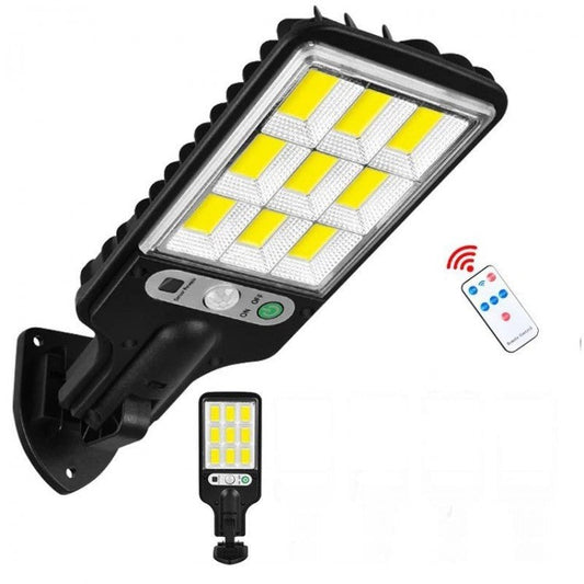 Lampa solara de perete 9 LED  cu telecomanda