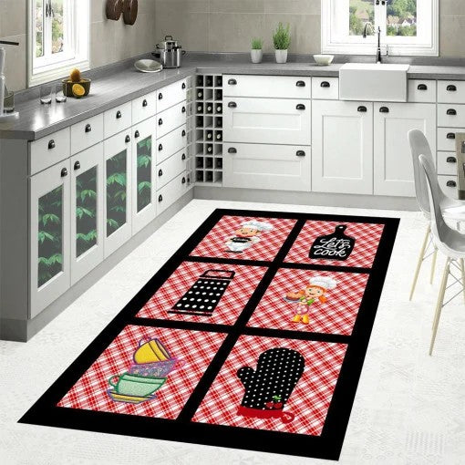 Covor de bucatarie Let's cook, multicolor 120 X180 CM