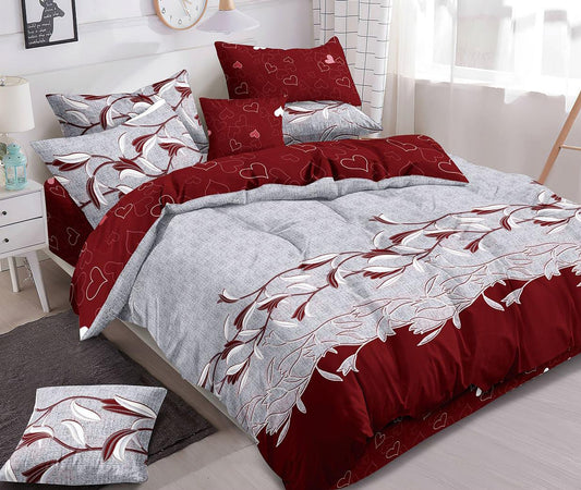 Lenjerie de pat : Rosu-Gri